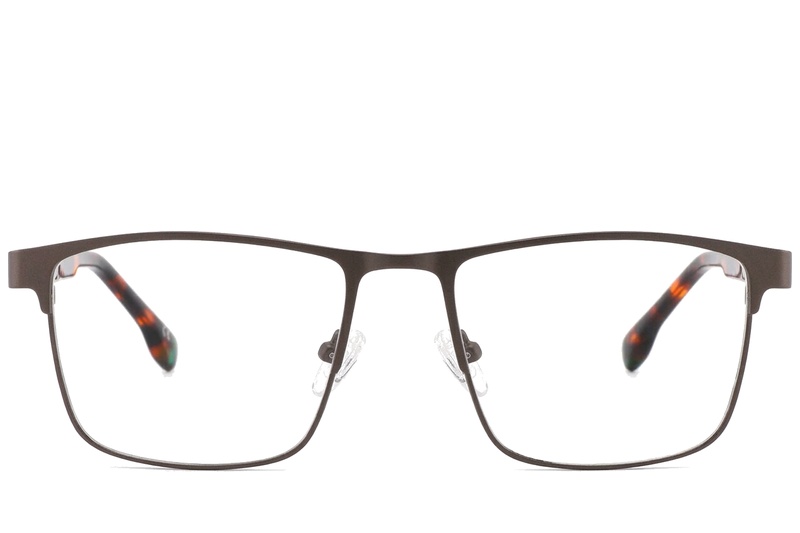 BS2425-0596_Brown_Rectangular_Metal_Glasses_corner-front