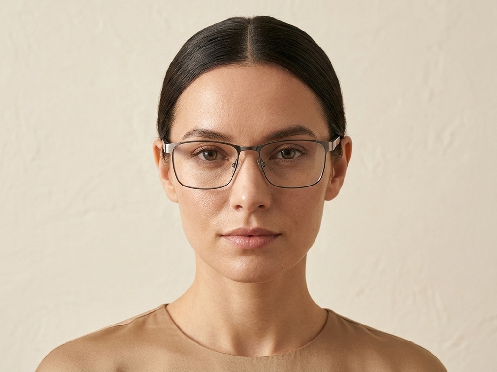 BS2425-0597_Silver_Rectangular_Metal_Glasses-tryon_female