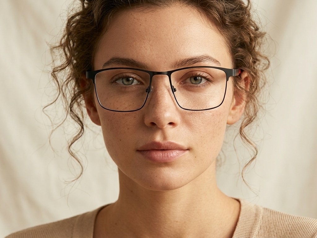 BS2425-0598_Black_Rectangular_Metal_Glasses-tryon_female