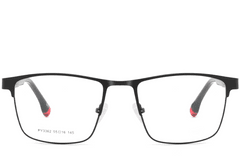 BS2425-0598_Black_Rectangular_Metal_Glasses_front