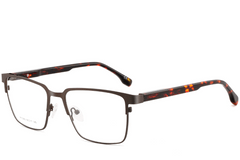 BS2425-0601_Brown_Rectangular_Metal_Glasses