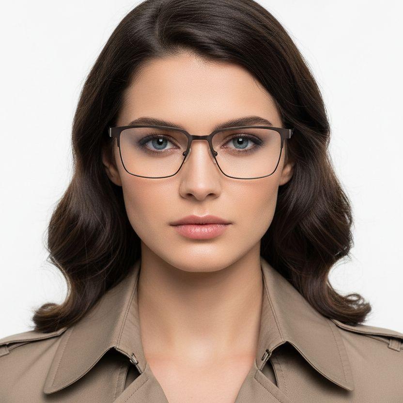 bs2425-0601_brown_rectangular_metal_glasses_model