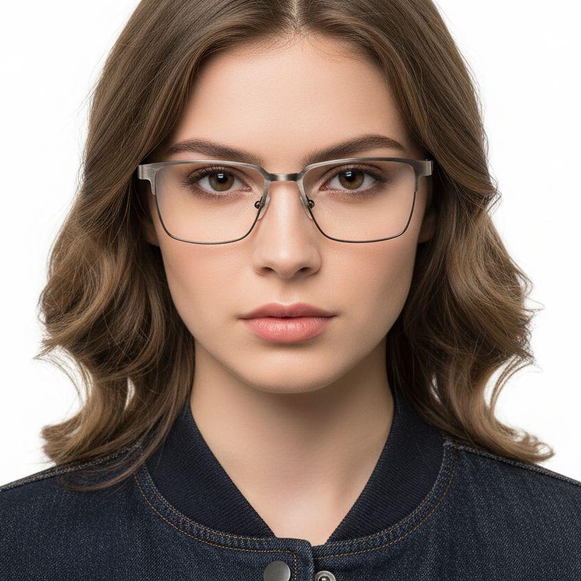 bs2425-0602_silver_rectangular_metal_glasses_model