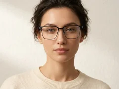 BS2425-0603_Black_Rectangular_Metal_Glasses_corner-tryon_female