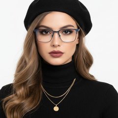 bs2425-0604_blue_rectangular_metal_glasses_model