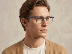 BS2425-0605_Blue_Rectangular_Metal_Glasses_corner-tryon_male