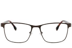 BS2425-0606_Brown_Rectangular_Metal_Glasses_corner-front