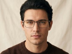 BS2425-0606_Brown_Rectangular_Metal_Glasses_corner-tryon_male