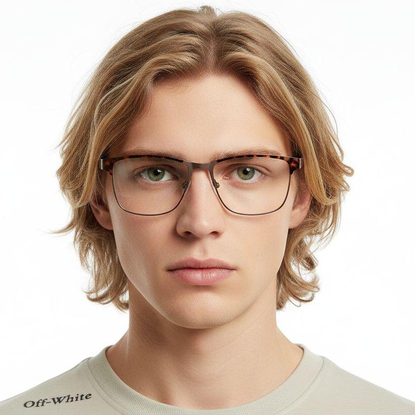 bs2425-0606_brown_rectangular_metal_glasses_model