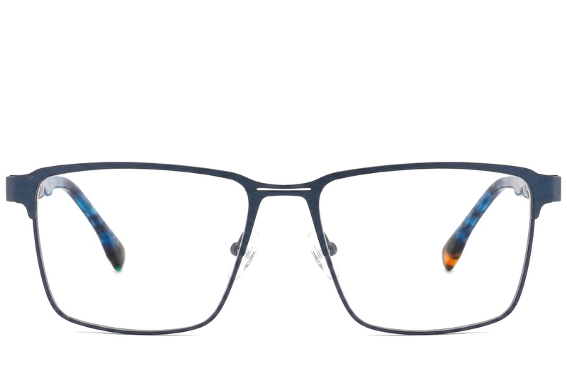 BS2425-0612_Blue_Rectangular_Metal_Glasses_corner-front