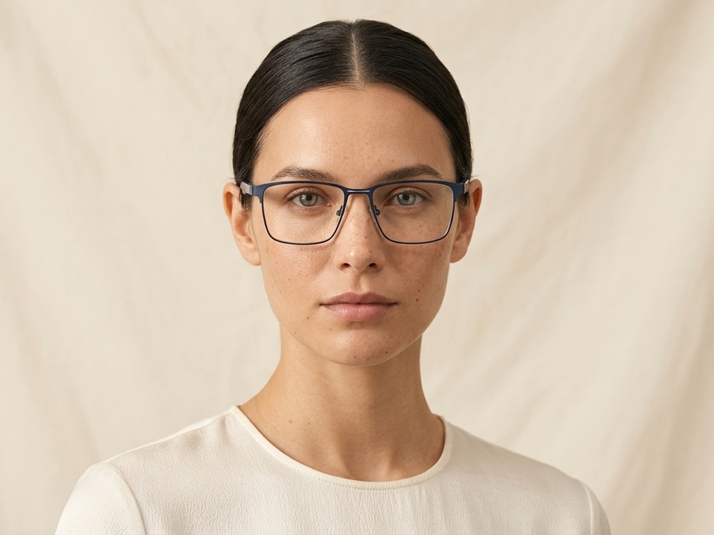 BS2425-0612_Blue_Rectangular_Metal_Glasses_corner-tryon_female