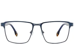 BS2425-0613_Blue_Rectangular_Metal_Glasses_corner-front