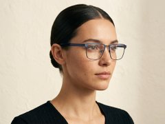 BS2425-0613_Blue_Rectangular_Metal_Glasses_corner-tryon_female