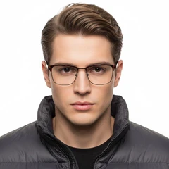 bs2425-0614_brown_rectangular_metal_glasses_model
