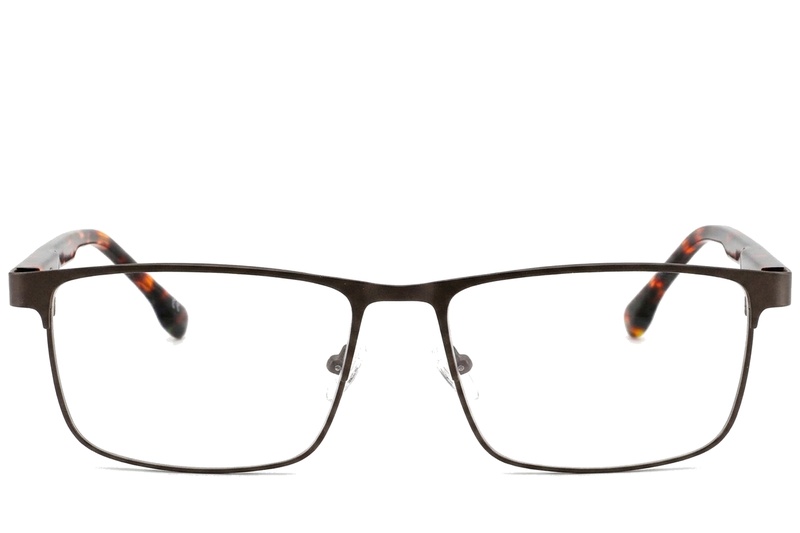 BS2425-0619_Brown_Rectangular_Metal_Glasses_corner-front