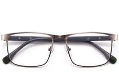 BS2425-0620_Silver_Rectangular_Metal_Glasses-front