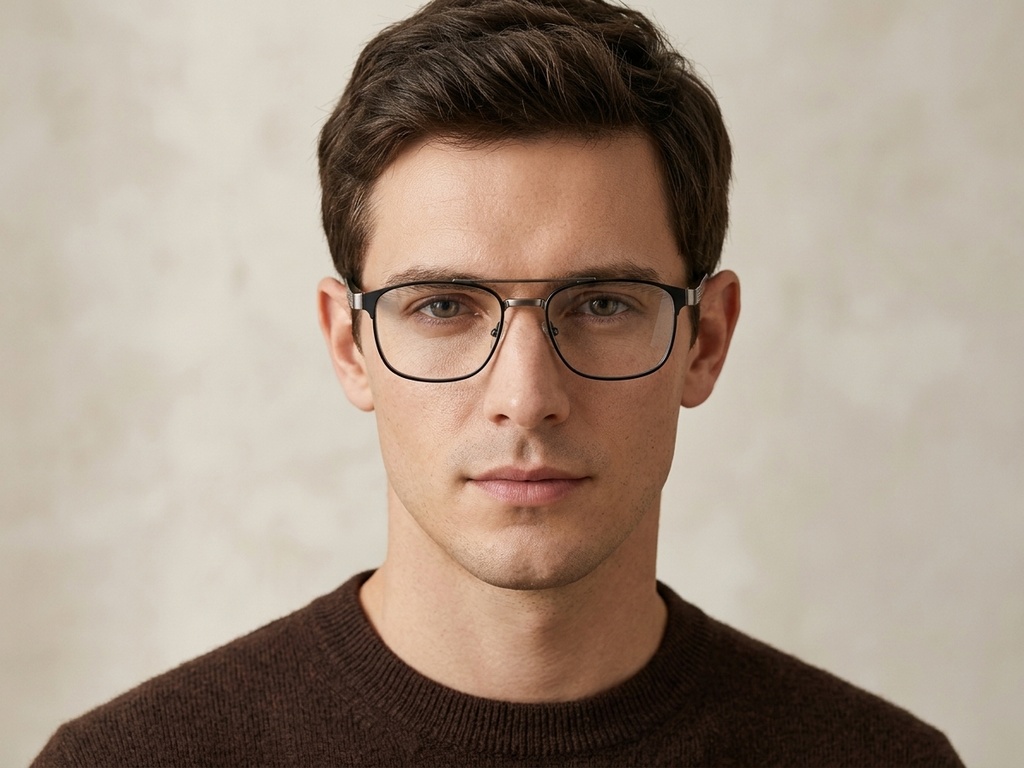 BS2425-0620_Silver_Rectangular_Metal_Glasses-tryon_male