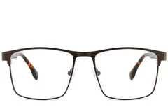 BS2425-0624_Brown_Rectangular_Metal_Glasses_corner-front
