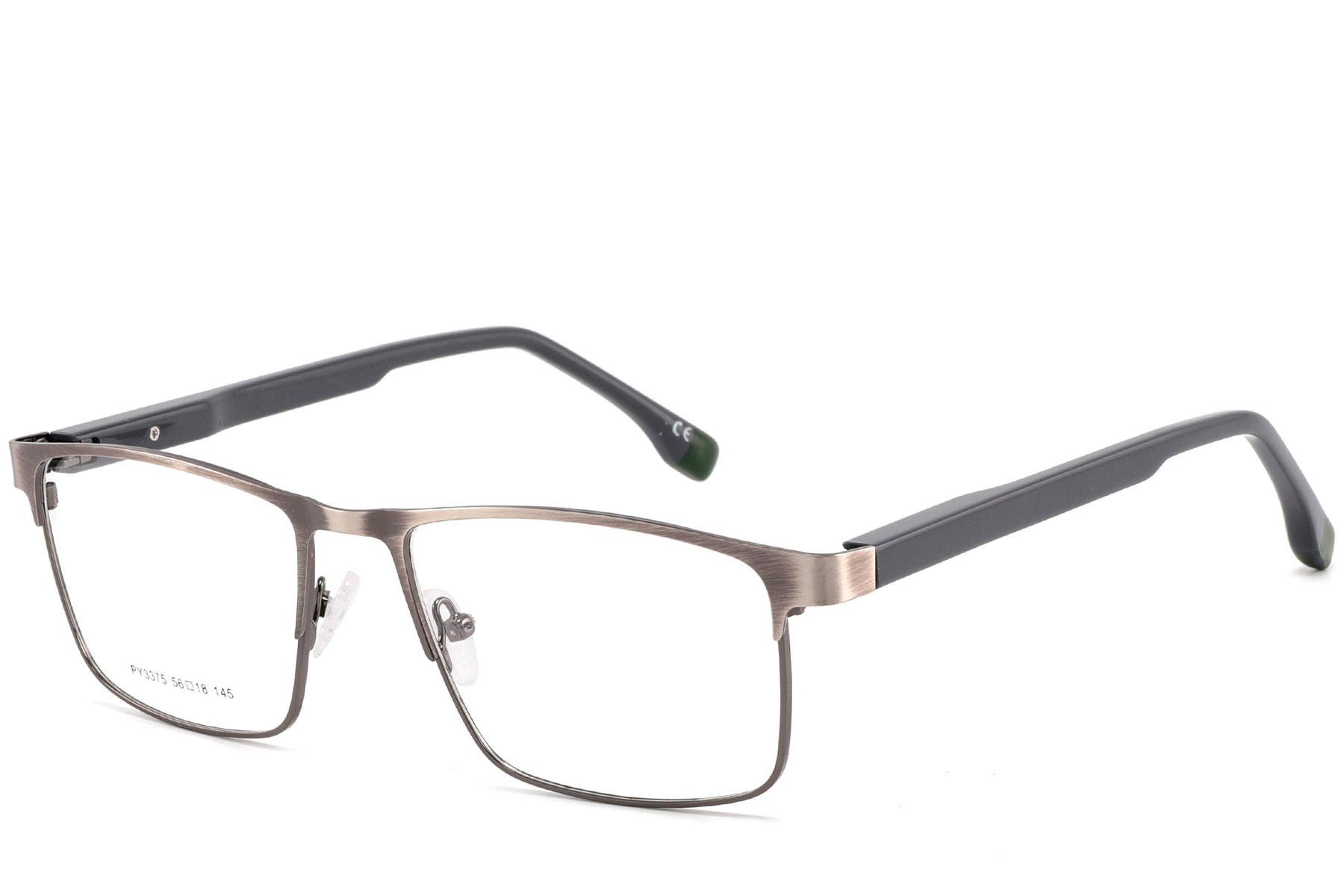 BS2425-0625_Silver_Rectangular_Metal_Glasses_corner