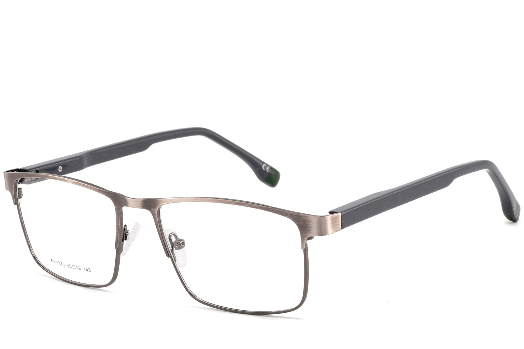 BS2425-0625_Silver_Rectangular_Metal_Glasses_corner