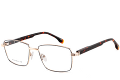 Rectangular Golden Metal Glasses #BS2425-0629