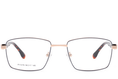 BS2425-0629_Golden_Rectangular_Metal_Glasses_front