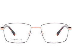 BS2425-0629_Golden_Rectangular_Metal_Glasses_front