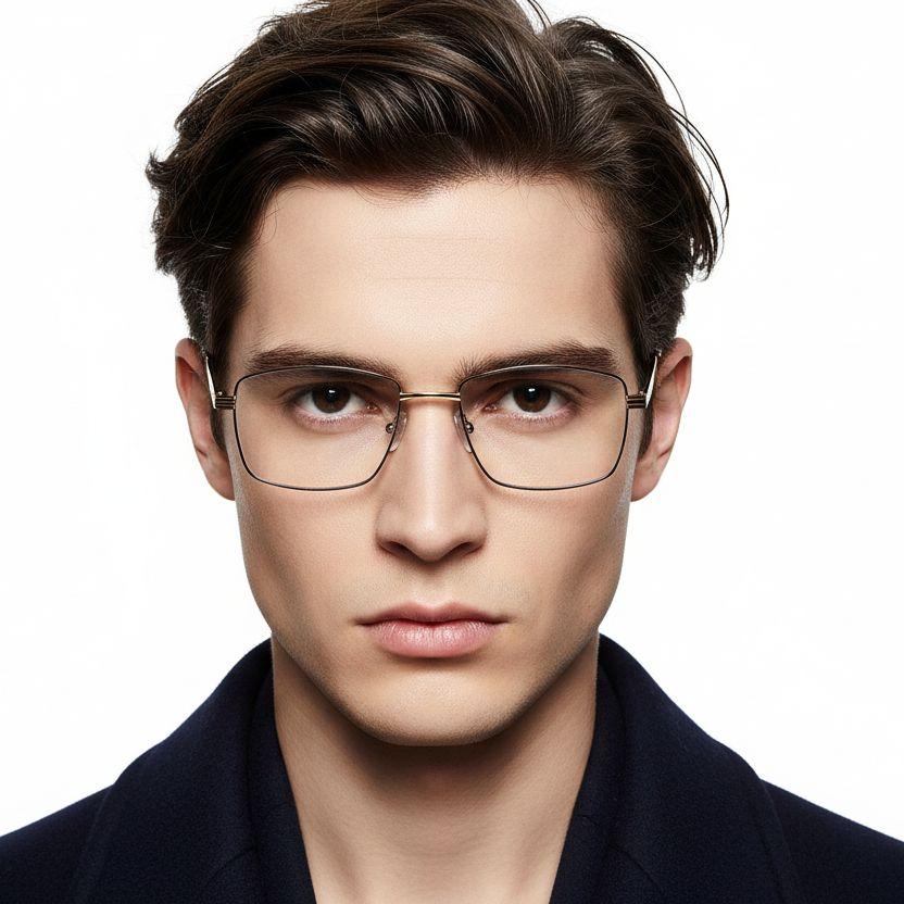 bs2425-0629_golden_rectangular_metal_glasses_model