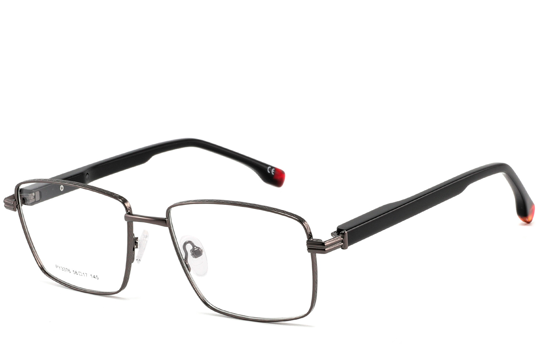 BS2425-0631_Black_Rectangular_Metal_Glasses_corner
