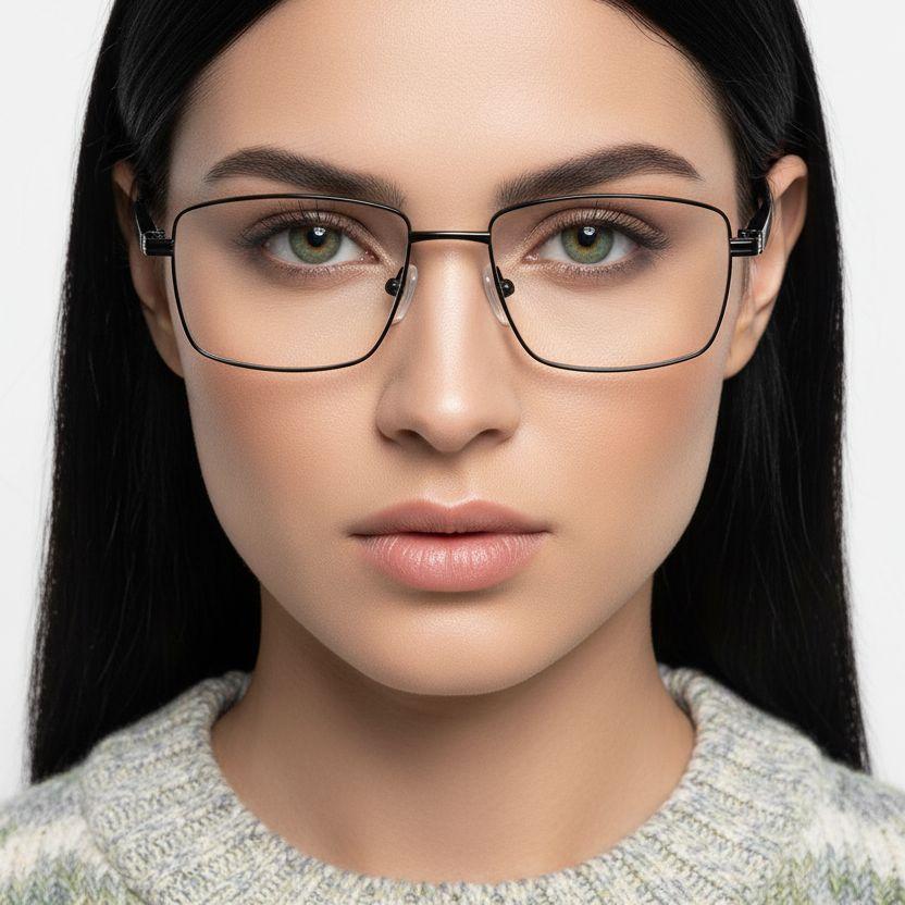 bs2425-0632_black_rectangular_metal_glasses_model