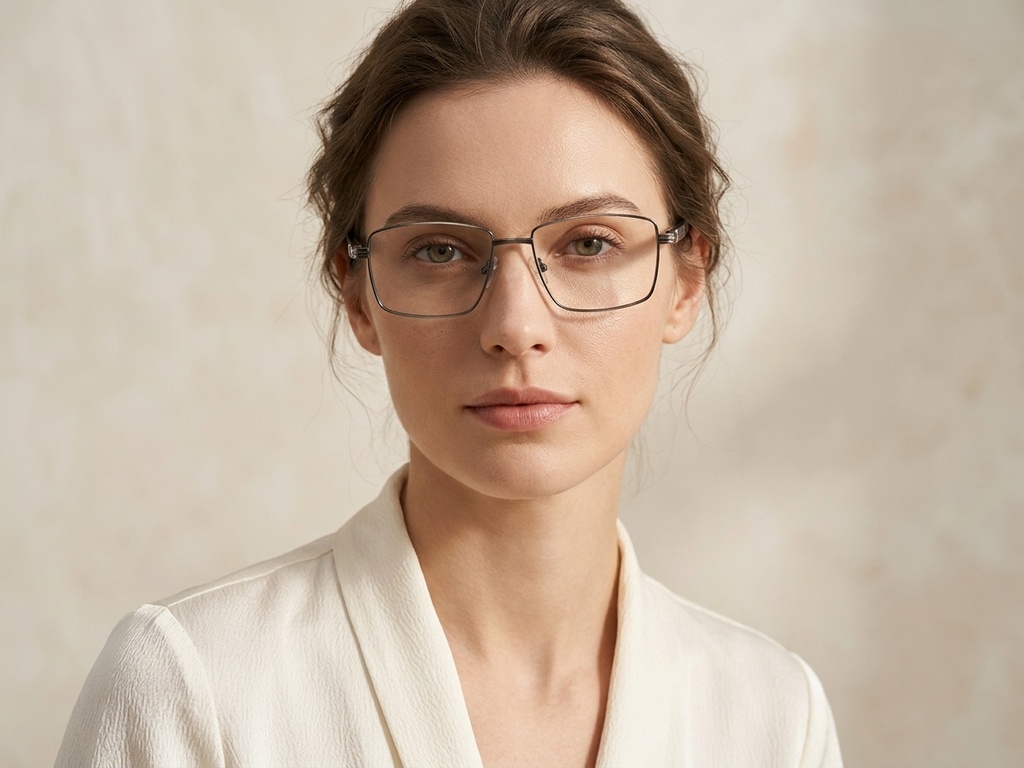 BS2425-0633_Grey_Rectangular_Metal_Glasses_corner-tryon_female