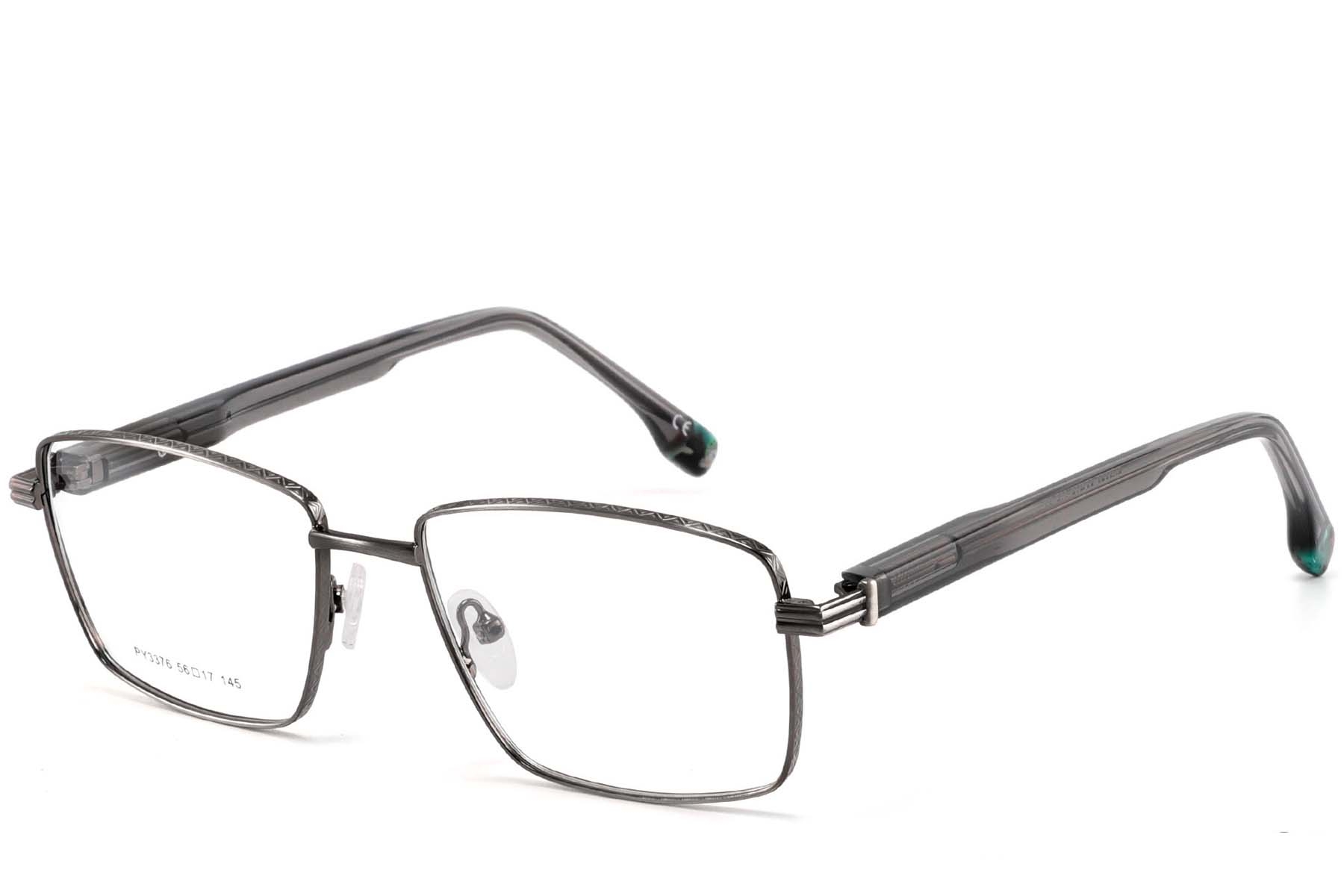BS2425-0633_Grey_Rectangular_Metal_Glasses_corner