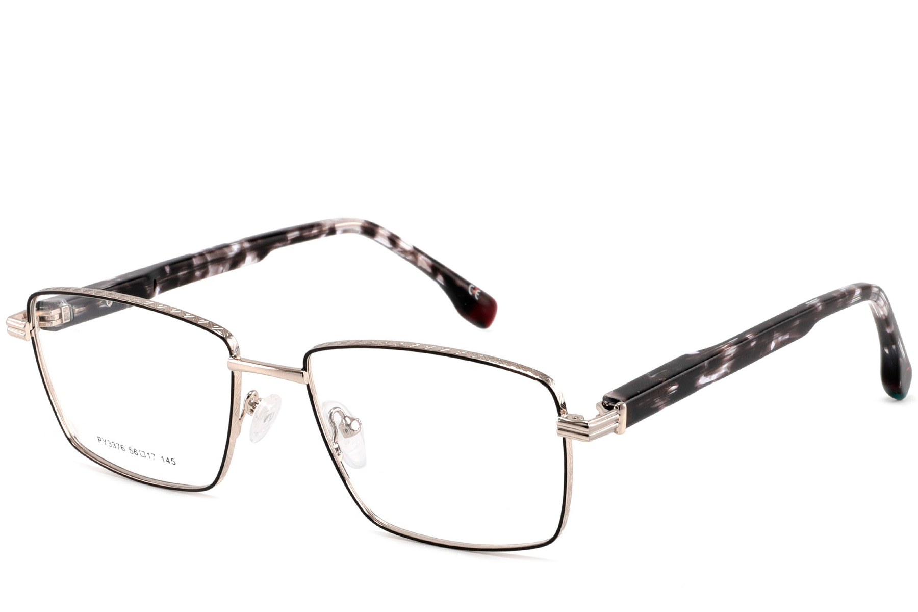 BS2425-0634_Golden_Rectangular_Metal_Glasses_corner