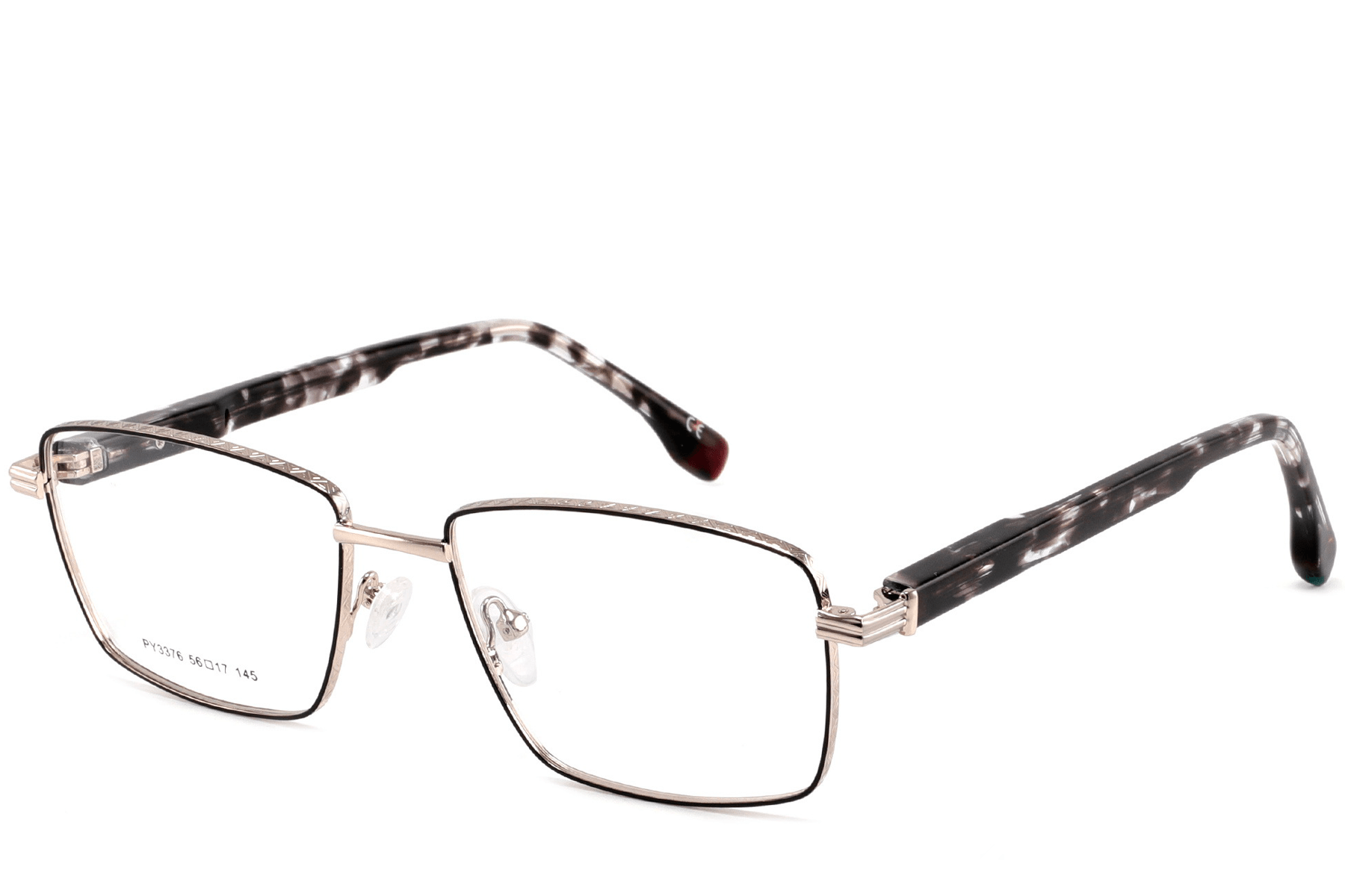 BS2425-0634_Golden_Rectangular_Metal_Glasses_corner