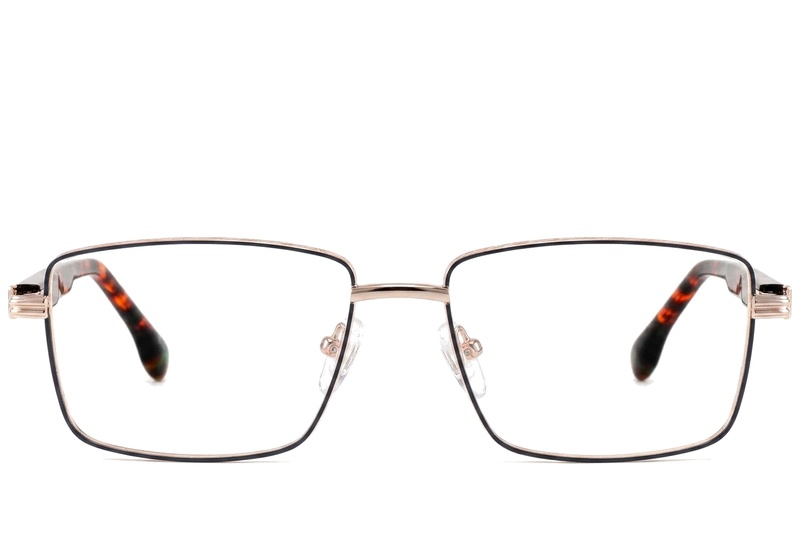 BS2425-0635_Golden_Rectangular_Metal_Glasses_corner-front