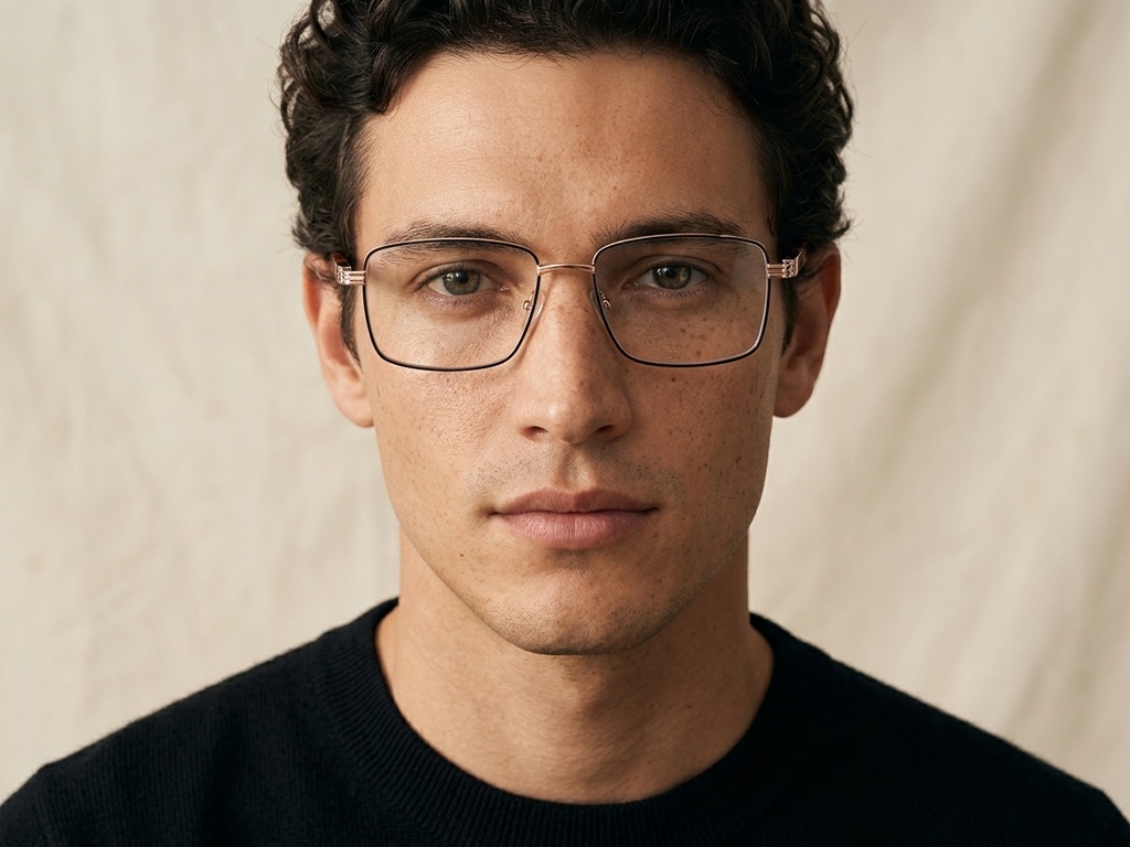 BS2425-0635_Golden_Rectangular_Metal_Glasses_corner-tryon_male