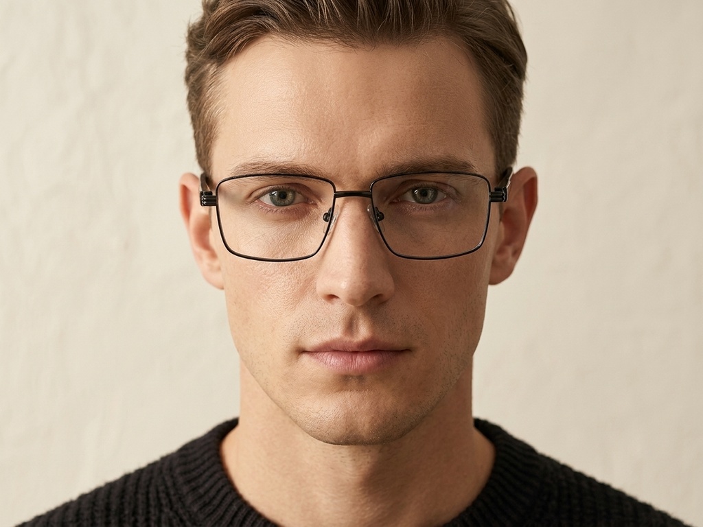 BS2425-0636_Black_Rectangular_Metal_Glasses_corner-tryon_male