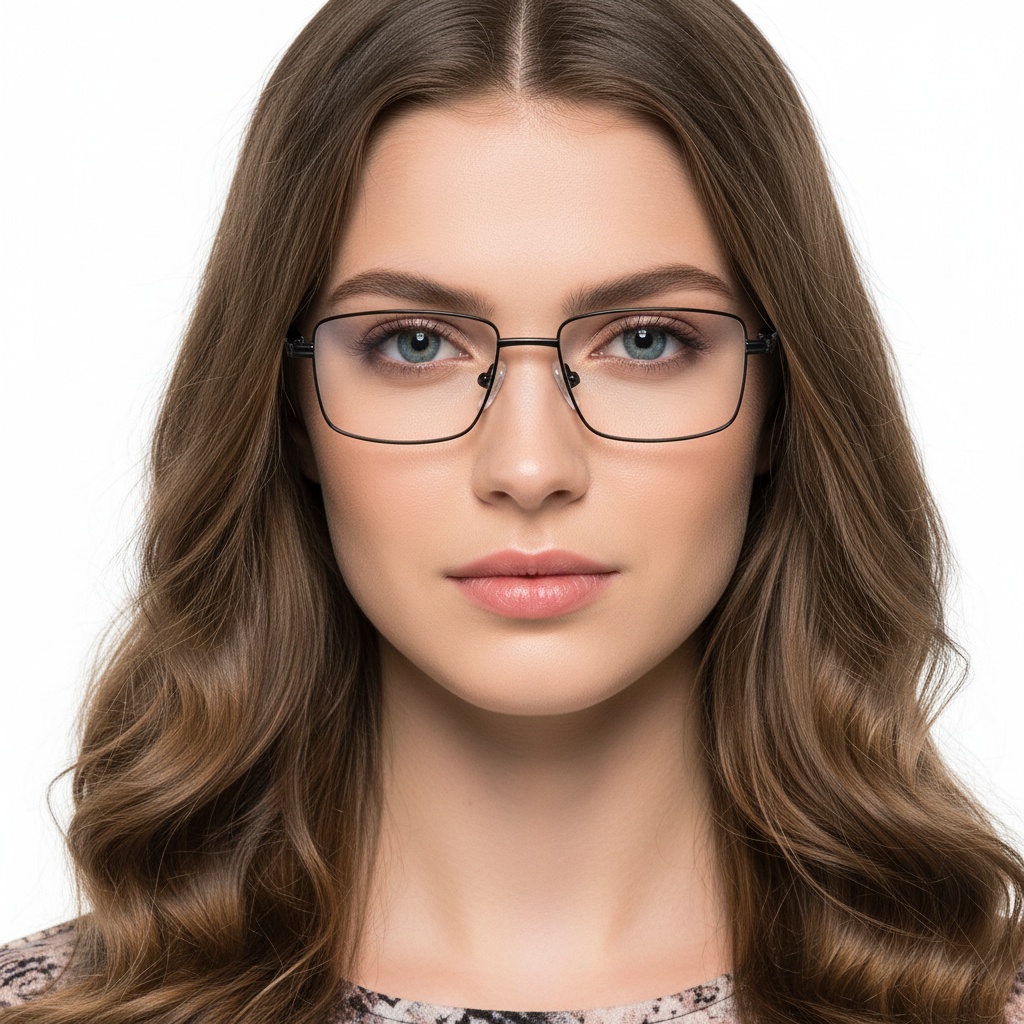 bs2425-0638_black_rectangular_metal_glasses_model