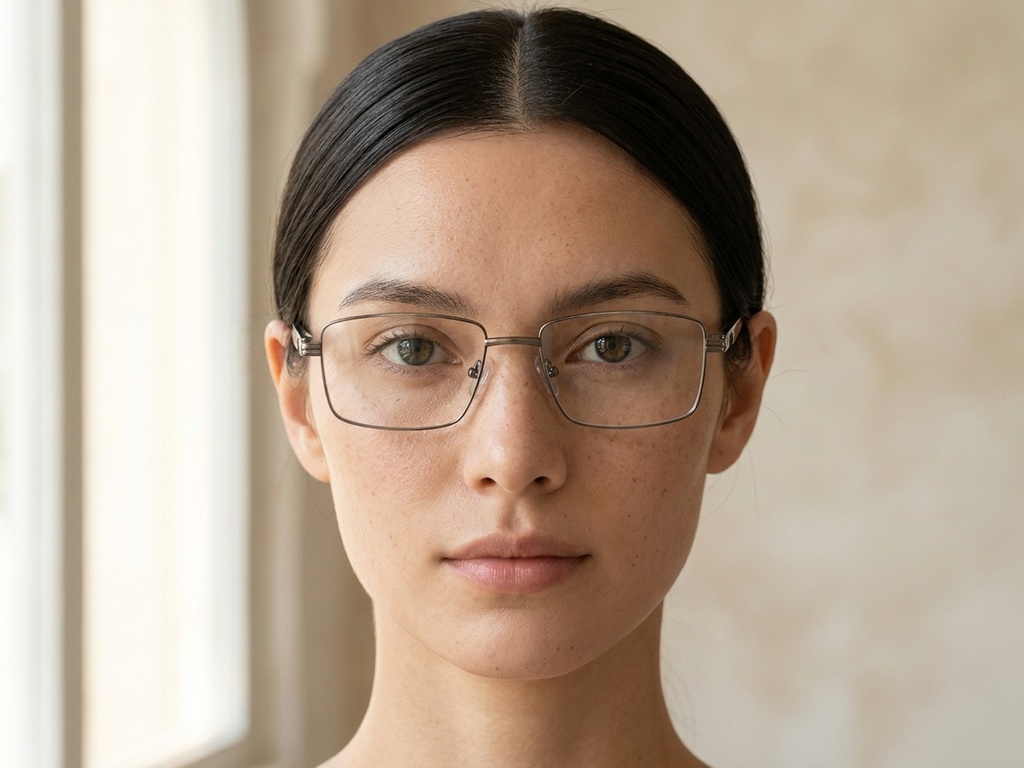 BS2425-0639_Grey_Rectangular_Metal_Glasses-tryon_female