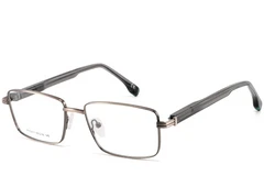 Rectangular Gray Metal Glasses #BS2425-0639