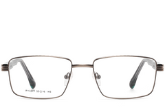 BS2425-0639_Grey_Rectangular_Metal_Glasses_front