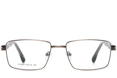 BS2425-0639_Grey_Rectangular_Metal_Glasses_front
