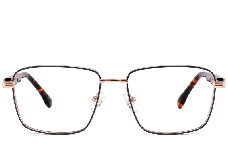 BS2425-0641_Golden_Rectangular_Metal_Glasses_corner-front