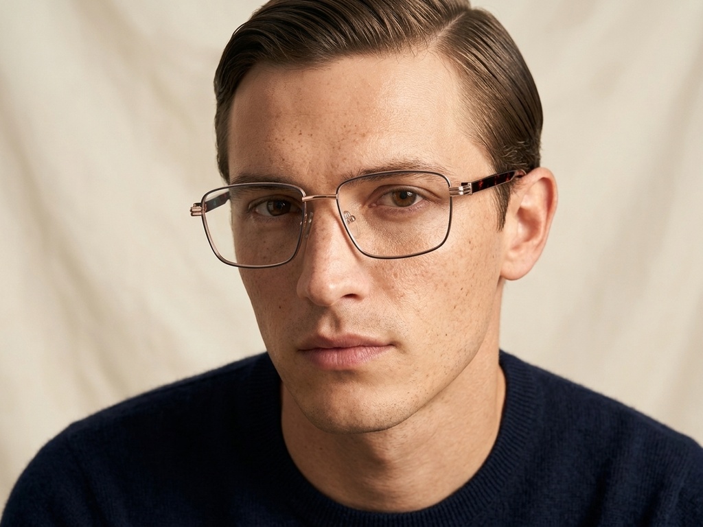 BS2425-0641_Golden_Rectangular_Metal_Glasses_corner-tryon_male
