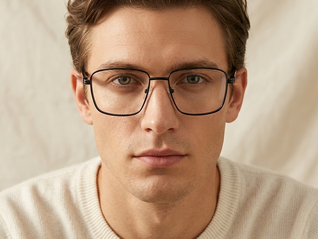 BS2425-0642_Black_Rectangular_Metal_Glasses_corner-tryon_male