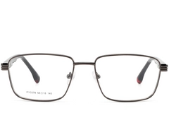 BS2425-0643_Grey_Rectangular_Metal_Glasses_front