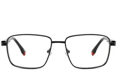 BS2425-0644_Black_Rectangular_Metal_Glasses_corner-front
