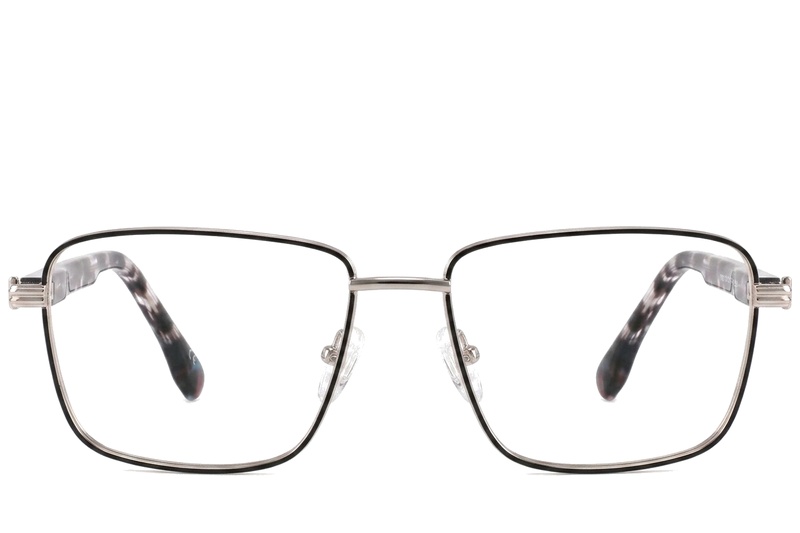 BS2425-0646_Golden_Rectangular_Metal_Glasses_corner-front