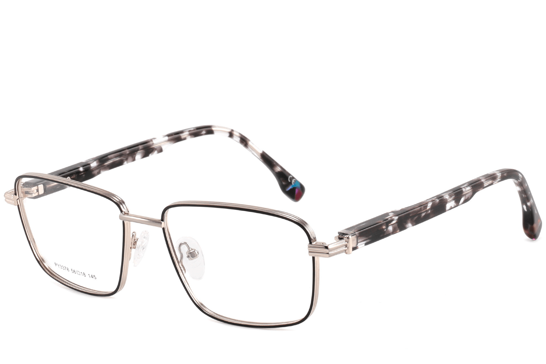 BS2425-0646_Golden_Rectangular_Metal_Glasses_corner