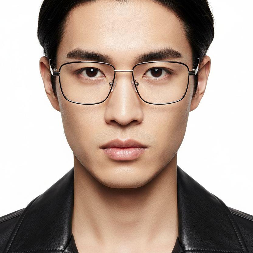 bs2425-0646_golden_rectangular_metal_glasses_model